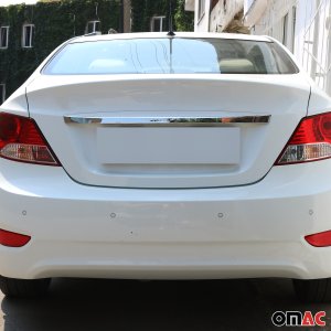 Hyundai Accent Tailgate Handle Cover - Omac - S.Steel - Gloss Silver - 2012-2017